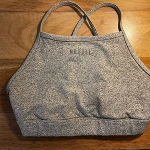 Gray NoBull High Neck Sports Bra